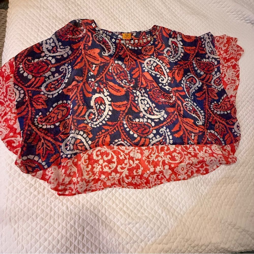 Ruby Rd. Multicolor Abstract Top - Picture 4 of 12